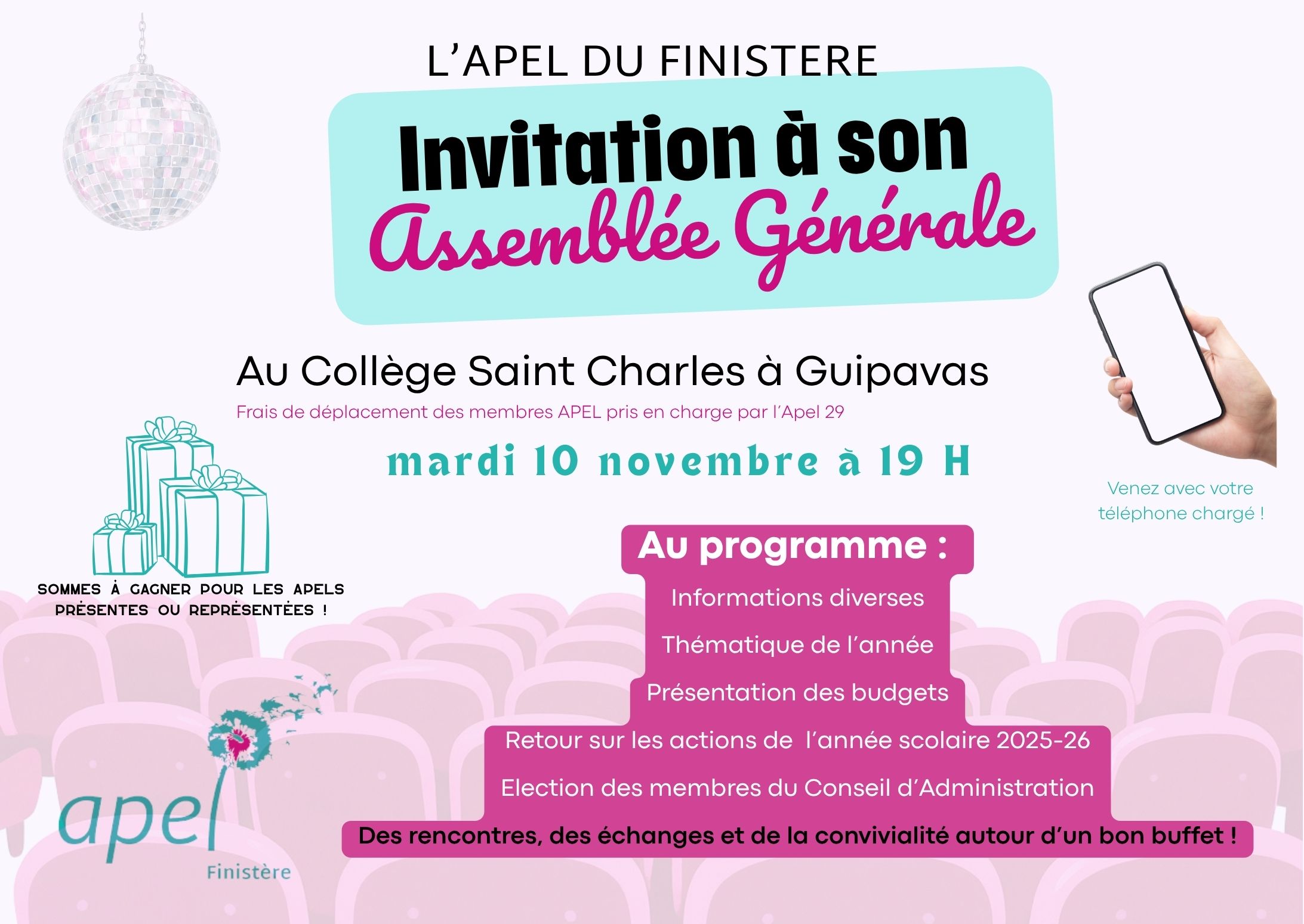 Assemblée Générale de l’Apel 29 -10 novembre2026-